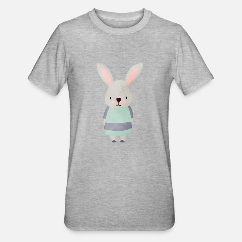 Cuillère à lièvre - T-shirt polycoton Unisexe - gris chiné