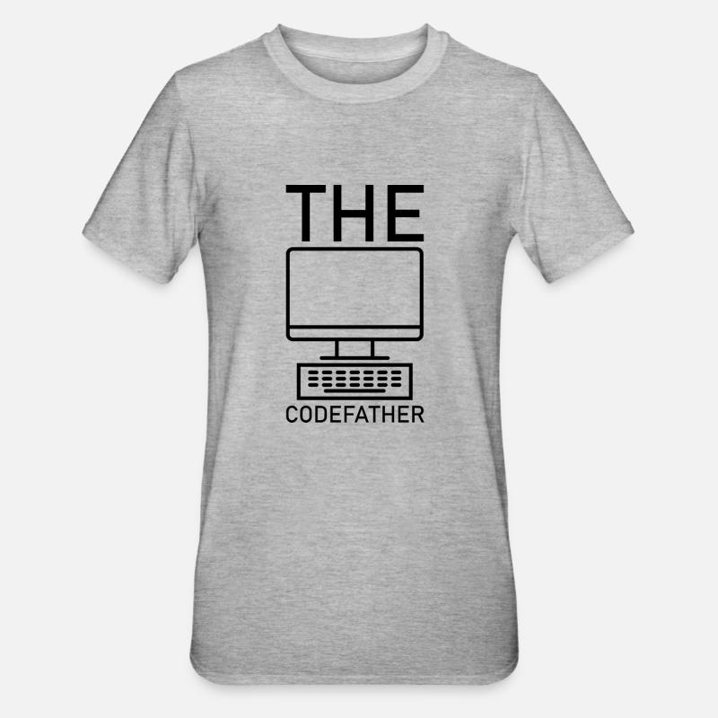 The Codefather 2 - Unisex Polycotton T-Shirt - Grau meliert