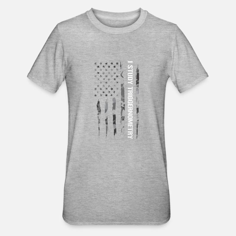 I Study Triggernometry - Unisex Polycotton T-Shirt - heather grey