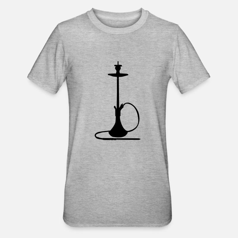 wasserpfeife - Unisex Polycotton T-Shirt - Grau meliert