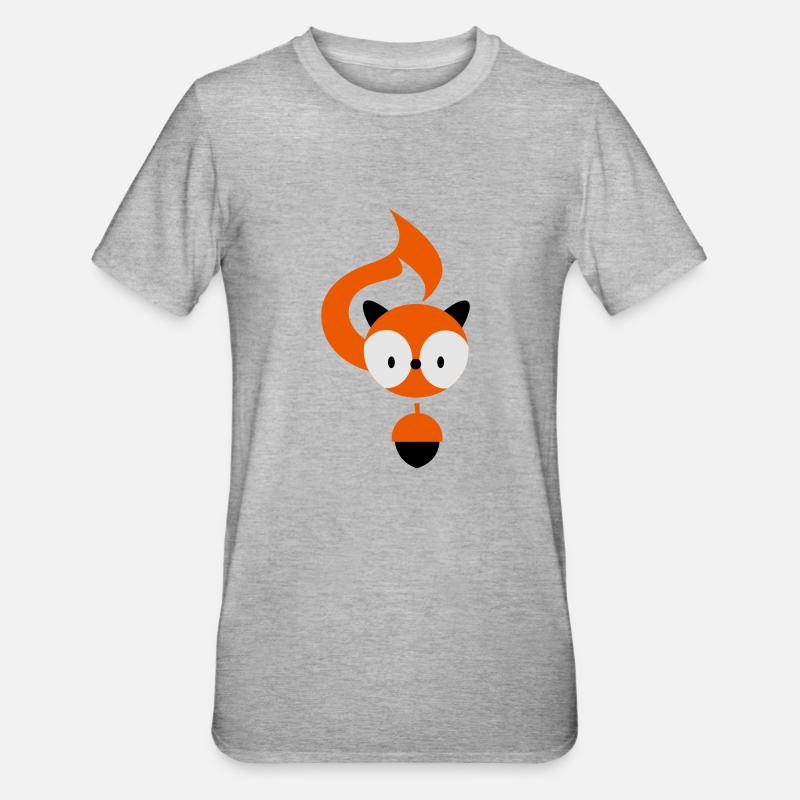 eichhoernchen_3f - T-shirt polycoton Unisexe - gris chiné