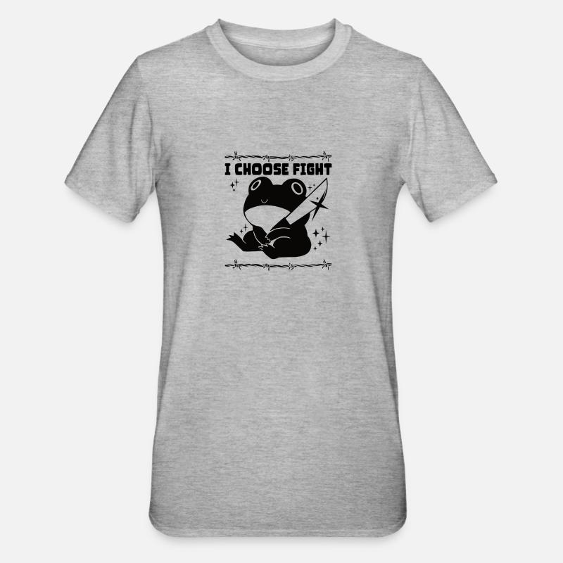 Je choisis le combat - T-shirt polycoton Unisexe - gris chiné