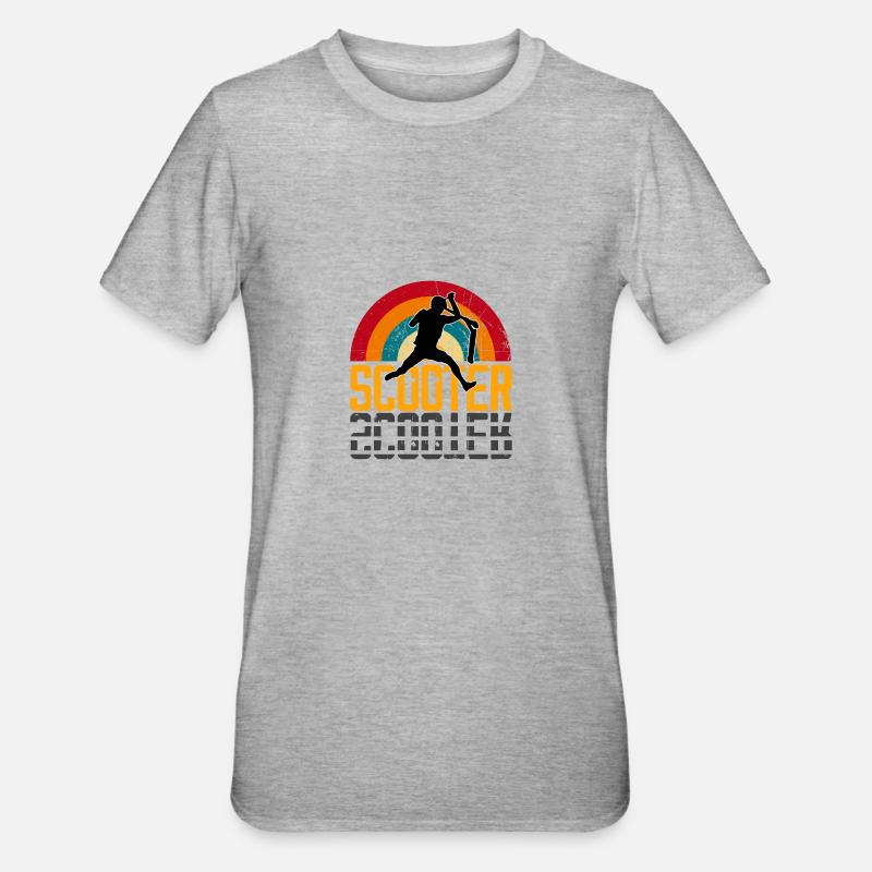 Scooter Rétro Cascadeur Cascadeur Scooters - T-shirt polycoton Unisexe - gris chiné
