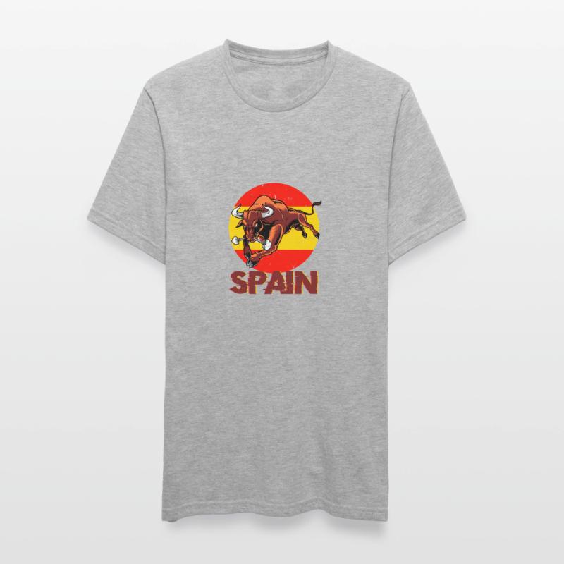 Espagne Drapeau espagnol USA Majorque Madrid Ameri T-shirt polycoton Unisexe