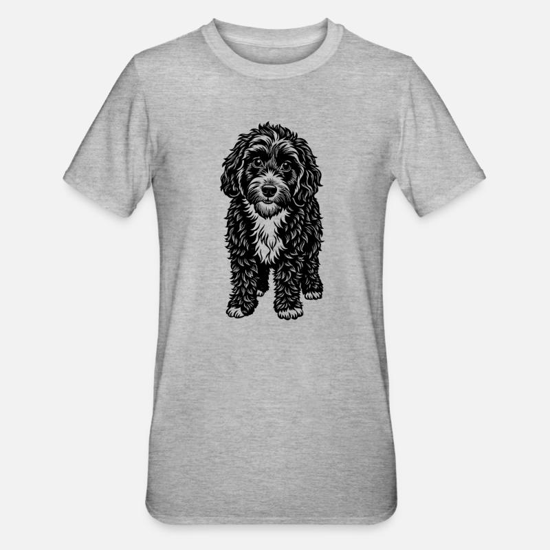 Cockapoo - T-shirt polycoton Unisexe - gris chiné