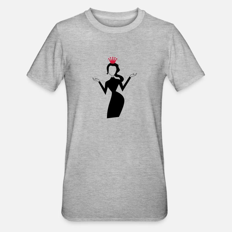Topmodel - Unisex Polycotton T-Shirt - Grau meliert
