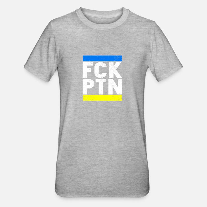 FCK PTN - T-shirt polycoton Unisexe - gris chiné