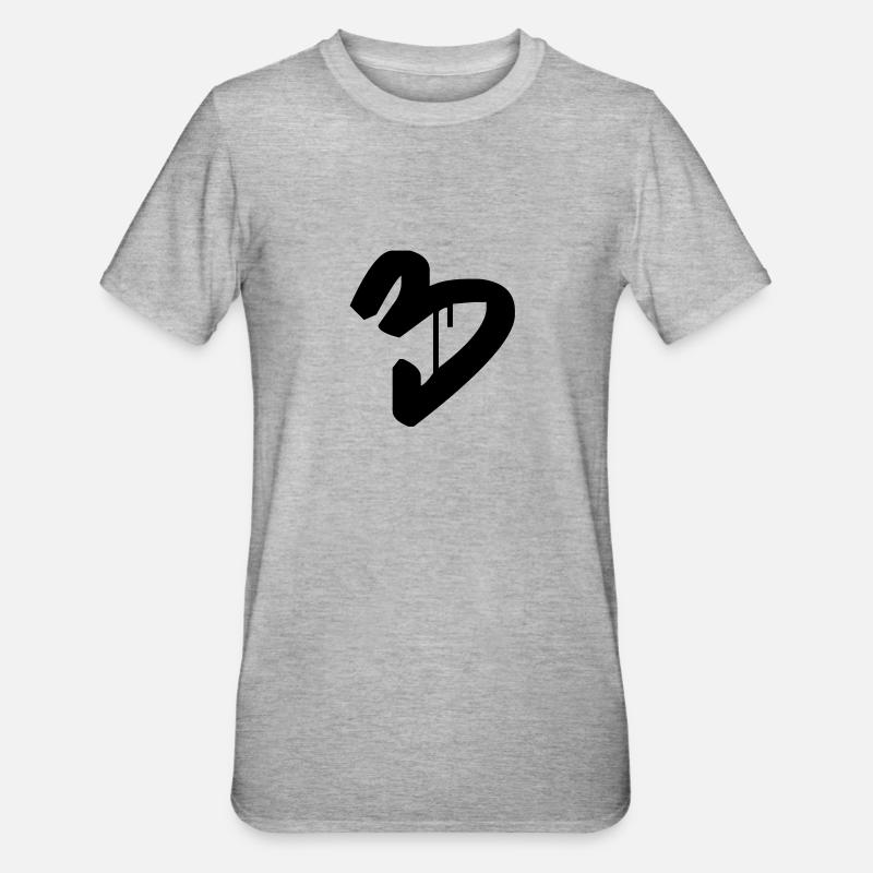 Graffiti : 3 - T-shirt polycoton Unisexe - gris chiné