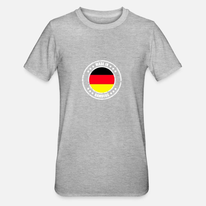 BAMBERG - T-shirt polycoton Unisexe - gris chiné