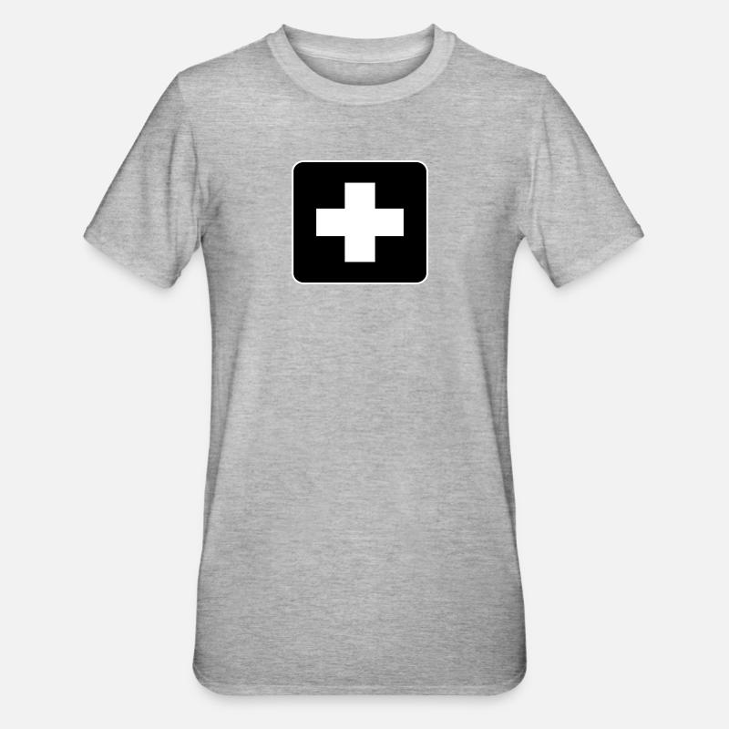 Help - T-shirt polycoton Unisexe - gris chiné