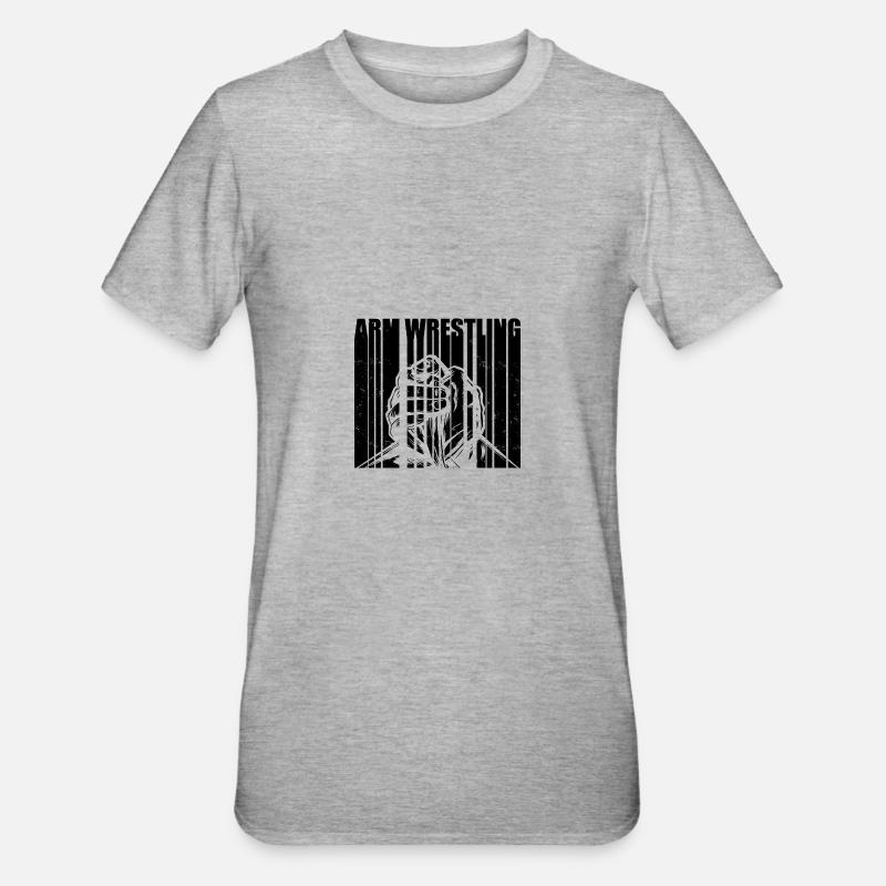 Bras de fer - T-shirt polycoton Unisexe - gris chiné