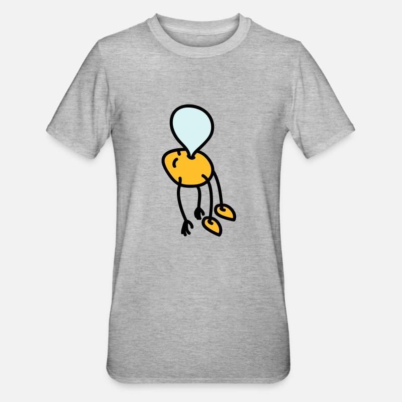 chewing_gum_man - T-shirt polycoton Unisexe - gris chiné