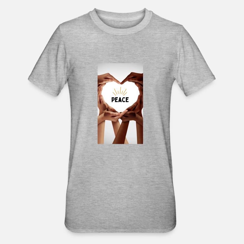 Plus de guerre - T-shirt polycoton Unisexe - gris chiné