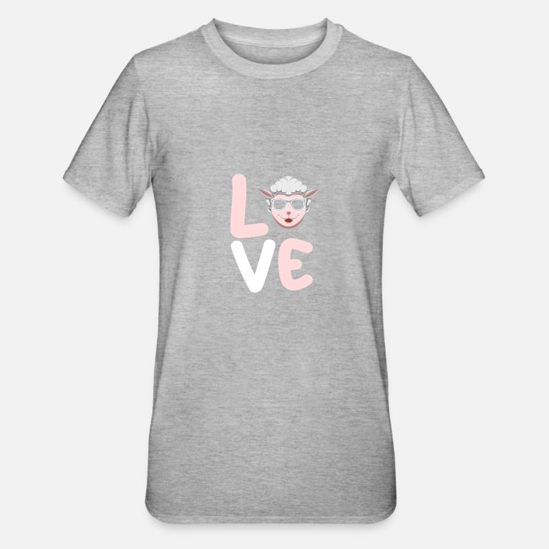 Shepherd Sheep - Unisex Polycotton T-Shirt - heather grey