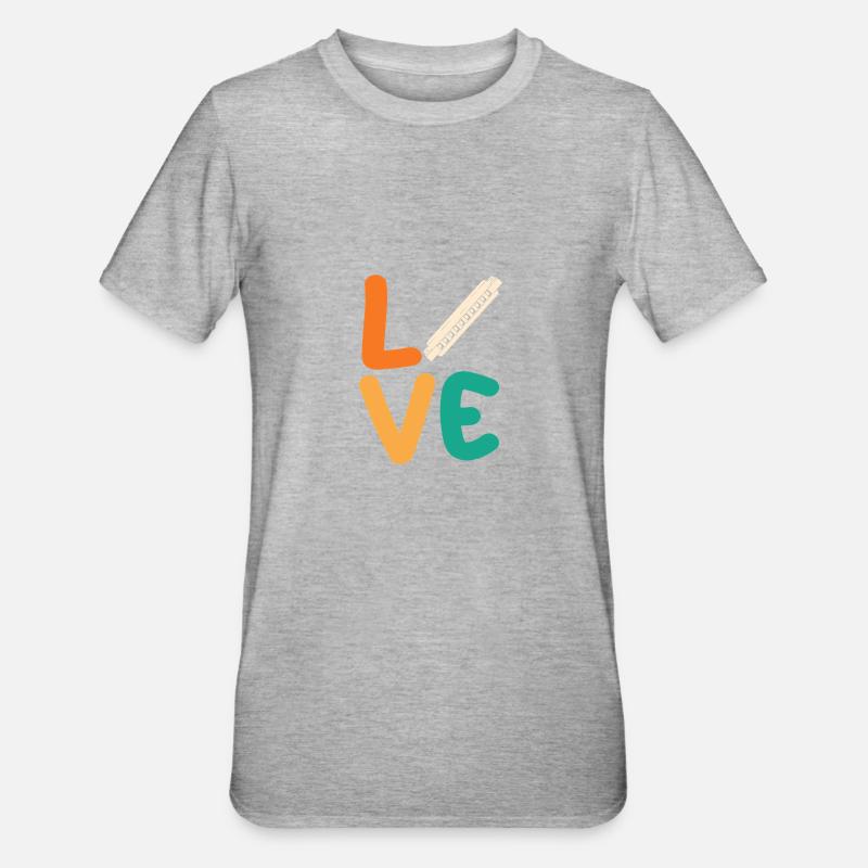 Harmonica Harmonica - Unisex Polycotton T-Shirt - heather grey