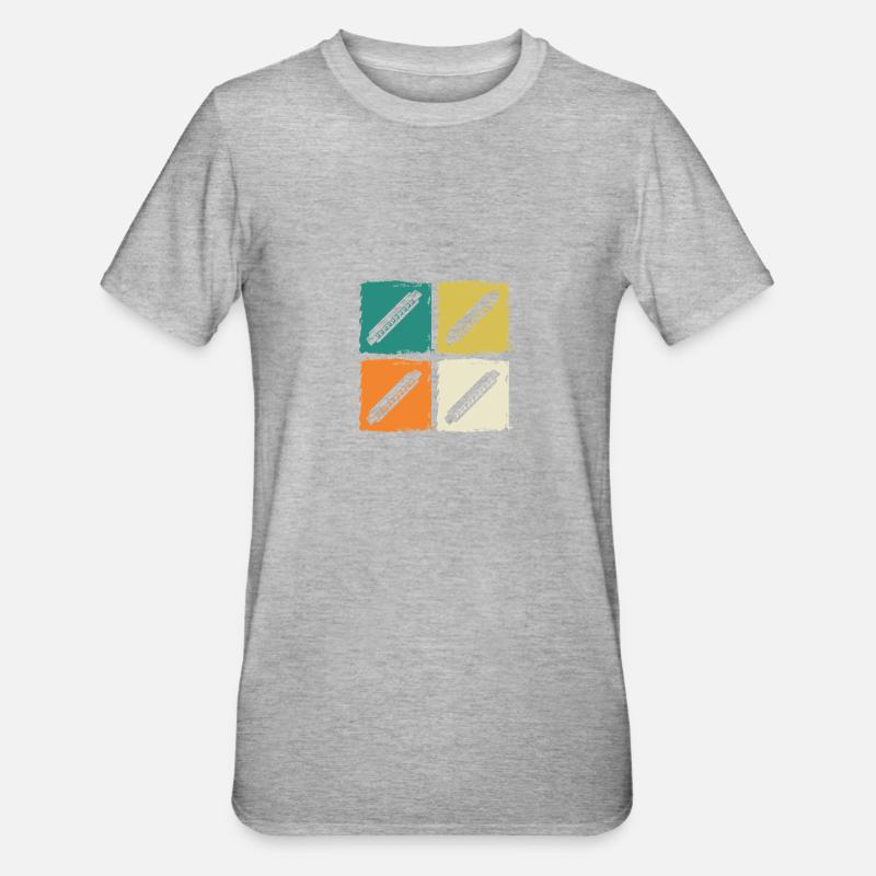 Harmonica Harmonica - T-shirt polycoton Unisexe - gris chiné