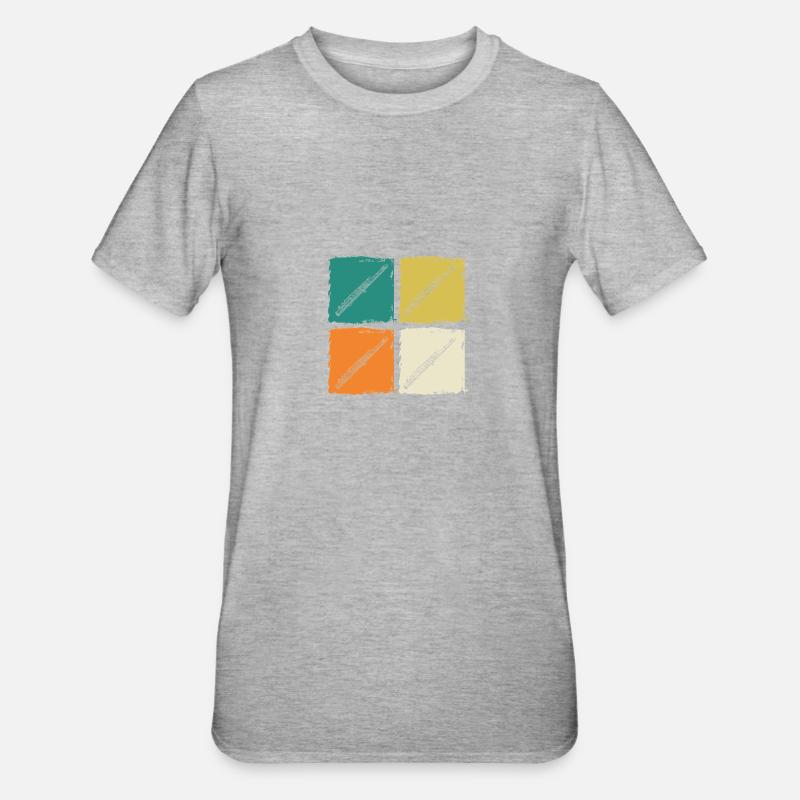 Flötist Querflöte - Unisex Polycotton T-Shirt - Grau meliert