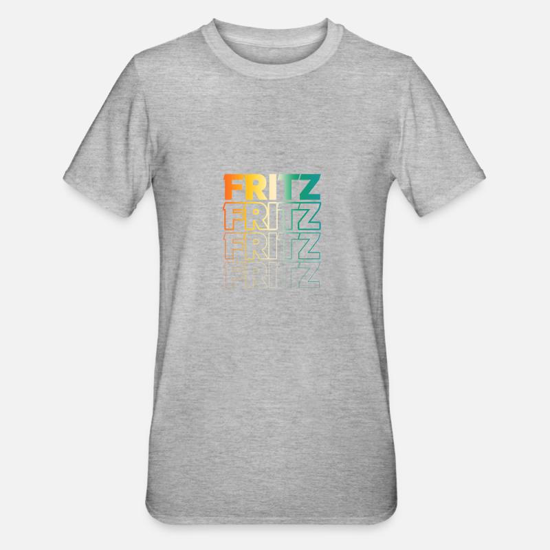 Fritz - T-shirt polycoton Unisexe - gris chiné