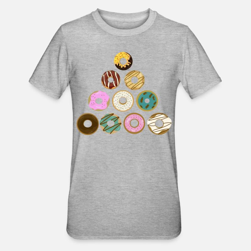 Arbre à beignets - T-shirt polycoton Unisexe - gris chiné