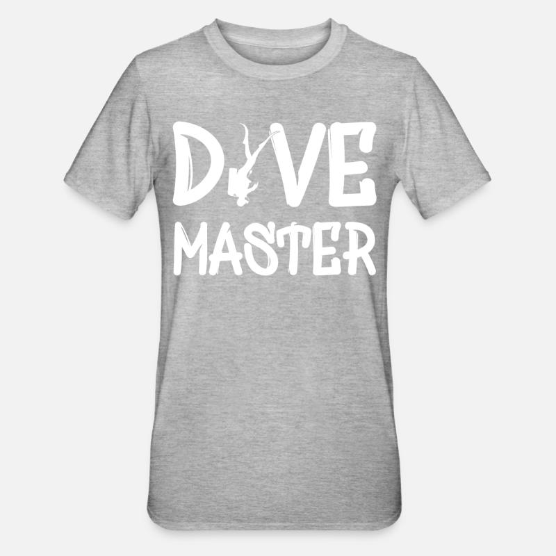 Dive Master - Unisex Polycotton T-Shirt - Grau meliert