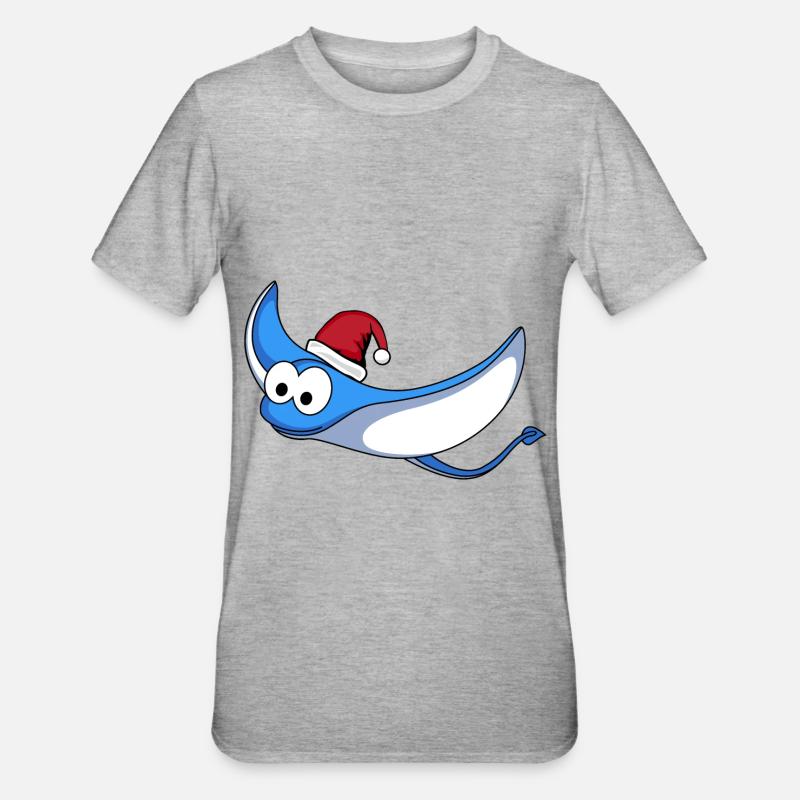 Ray Comic Noël - T-shirt polycoton Unisexe - gris chiné