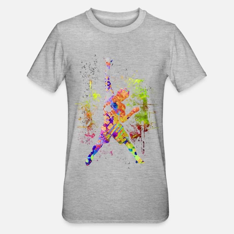 Escalade / Climbing / Freeclimbing kletterer Berg - T-shirt polycoton Unisexe - gris chiné