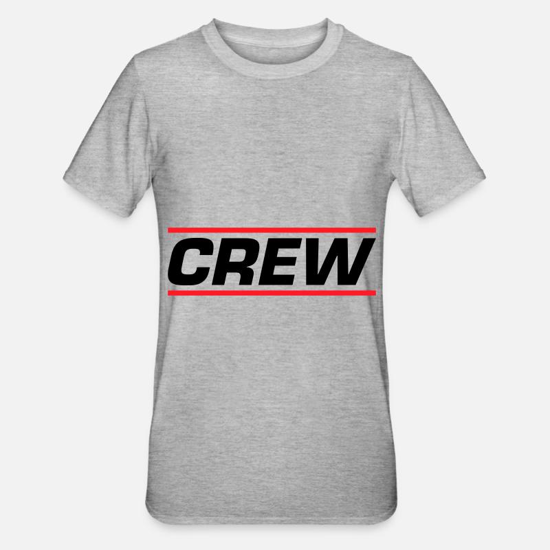 Conception de l’équipage - T-shirt polycoton Unisexe - gris chiné