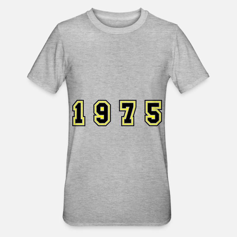 Numéro de l’année 1975 - T-shirt polycoton Unisexe - gris chiné