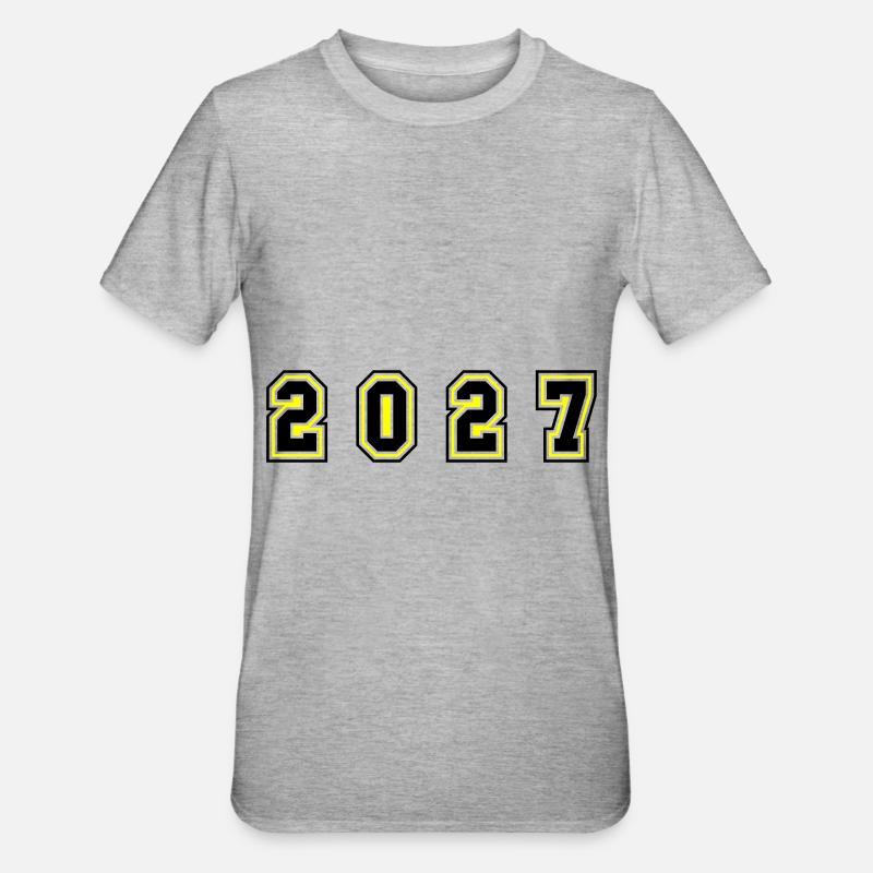 Numéro de l’année 2027 - T-shirt polycoton Unisexe - gris chiné