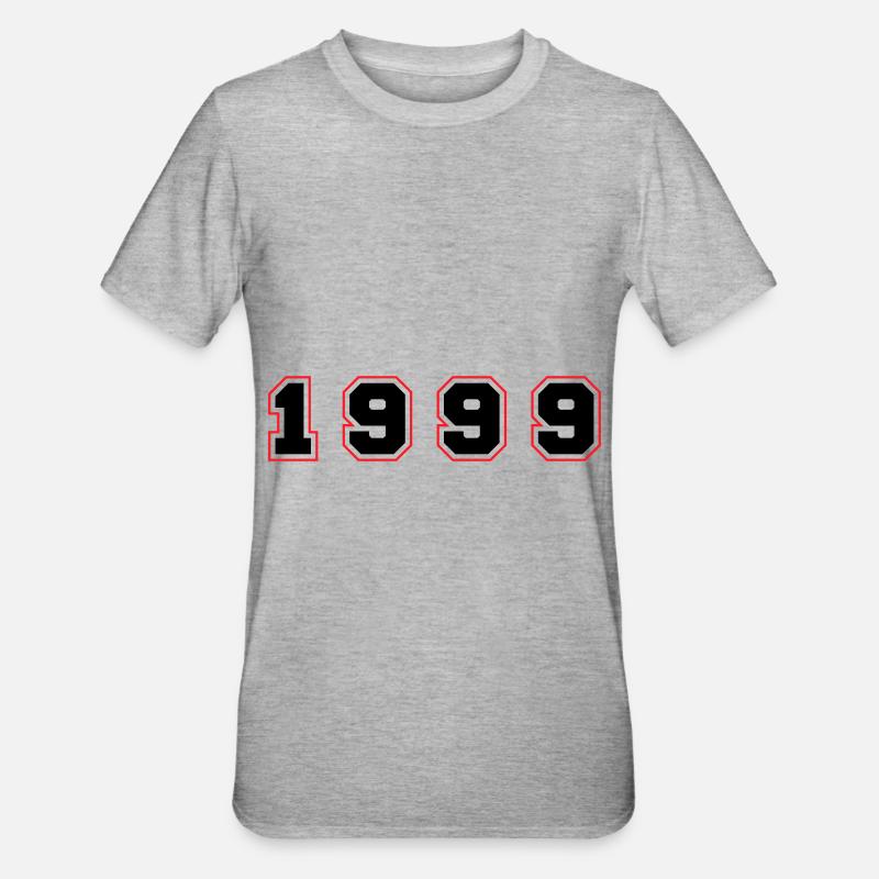 Numéro de l’année 1999 - T-shirt polycoton Unisexe - gris chiné