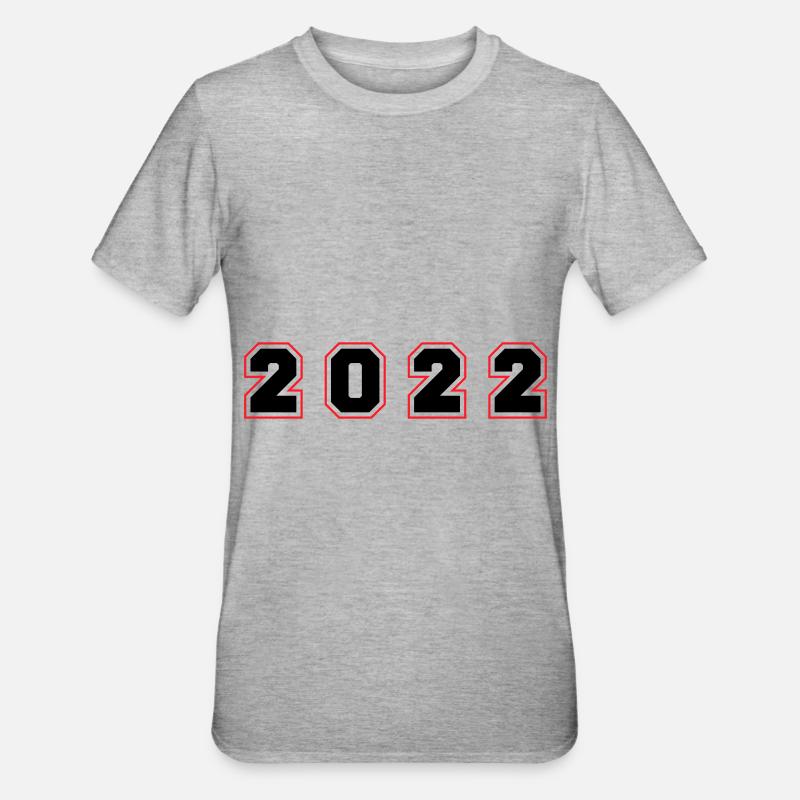 Numéro de l’année 2022 - T-shirt polycoton Unisexe - gris chiné