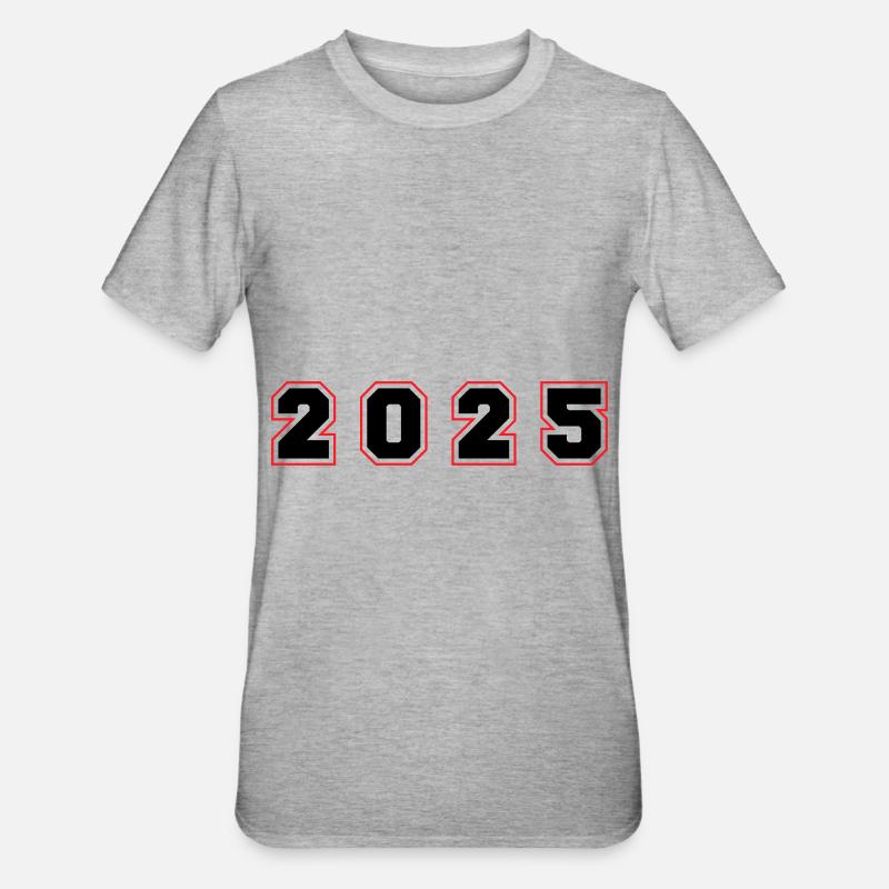 Numéro de l’année 2025 - T-shirt polycoton Unisexe - gris chiné