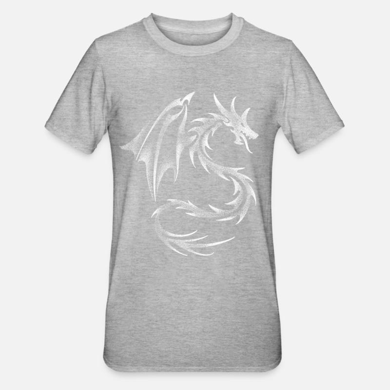 Dotwork Dragon - T-shirt polycoton Unisexe - undefined