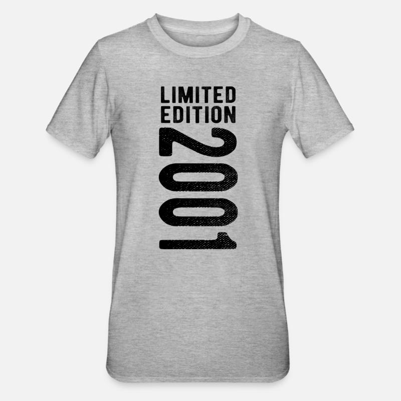 édition limitée 2001 - T-shirt polycoton Unisexe - gris chiné