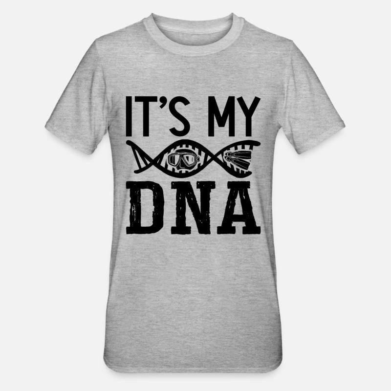 Idée cadeau apnée - T-shirt polycoton Unisexe - gris chiné