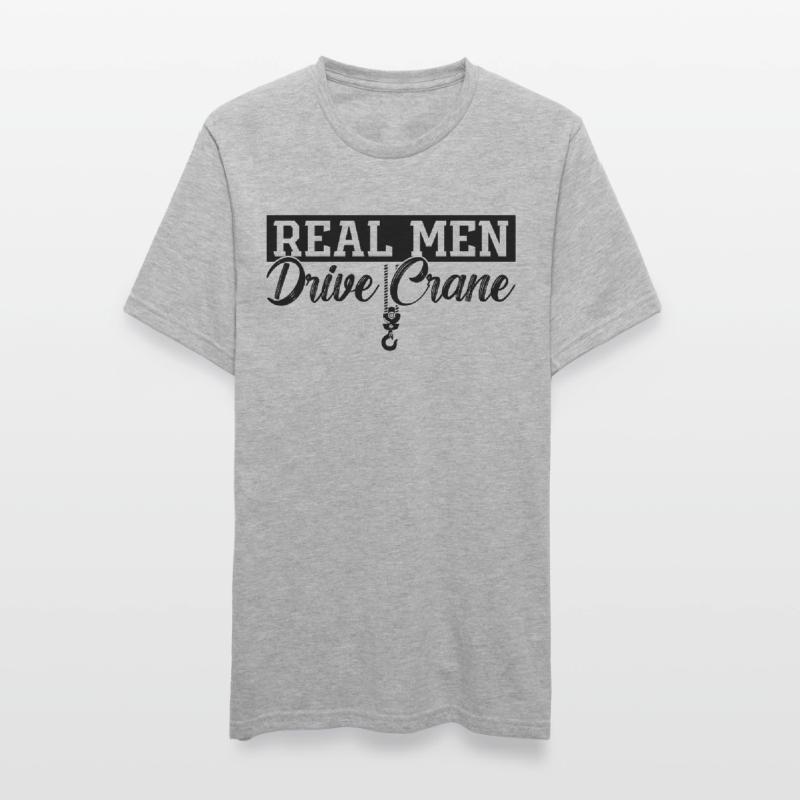 Construction worker Crane Crane driver Work Gift idea Unisex Polycotton T-Shirt
