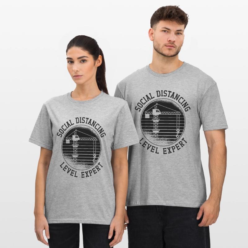 Construction Worker Construction Crane Operator Crane Driver Gift Idea Unisex Polycotton T-Shirt