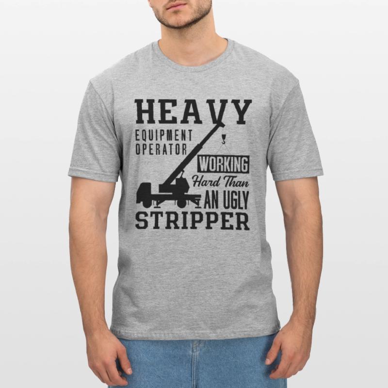 Construction Crane Driver Crane Operator Construction Worker Gift Idea Unisex Polycotton T-Shirt