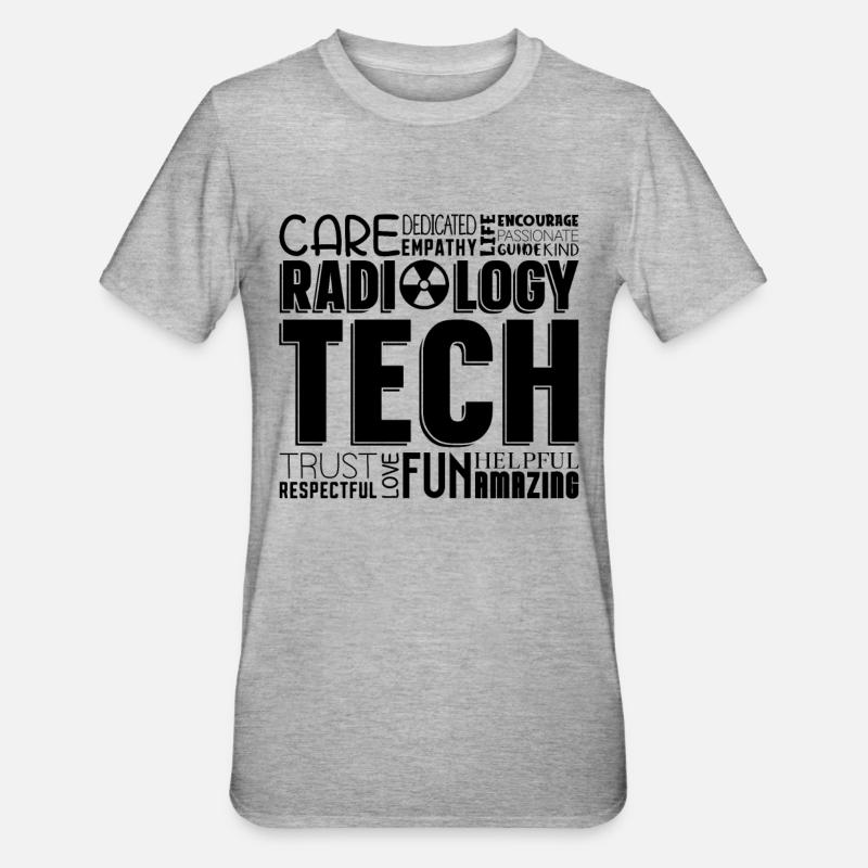 Röntgentechniker Krankenhaus Coole Geschenkidee - Unisex Polycotton T-Shirt - Grau meliert