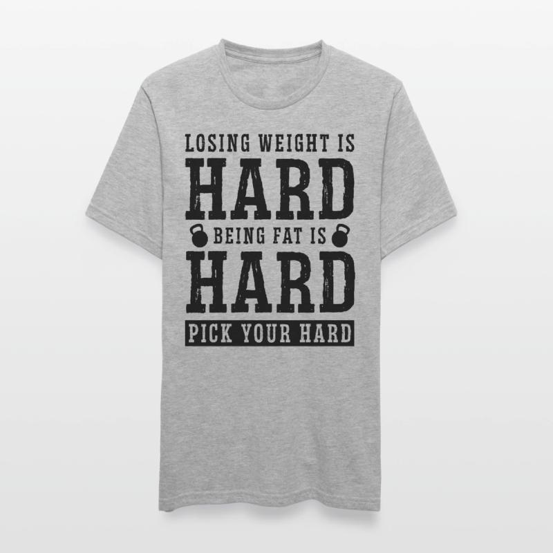 Perdre du poids est difficile zéro glucides faible amant de glucides T-shirt polycoton Unisexe