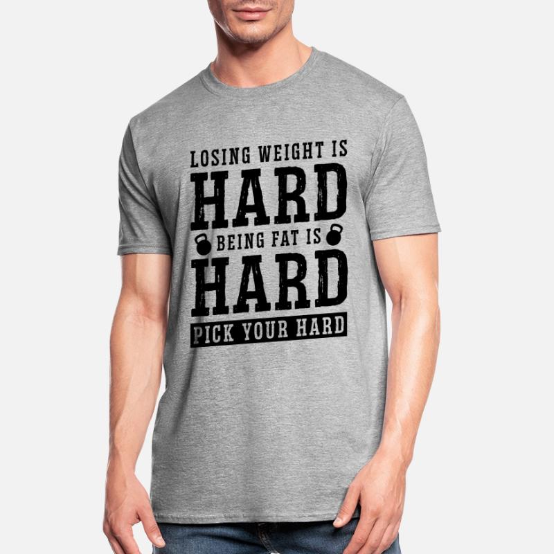 Perdre du poids est difficile zéro glucides faible amant de glucides T-shirt polycoton Unisexe
