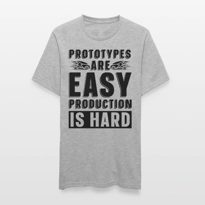 Prototypes Are Easy Programmer Engineer Robotics Unisex Polycotton T-Shirt