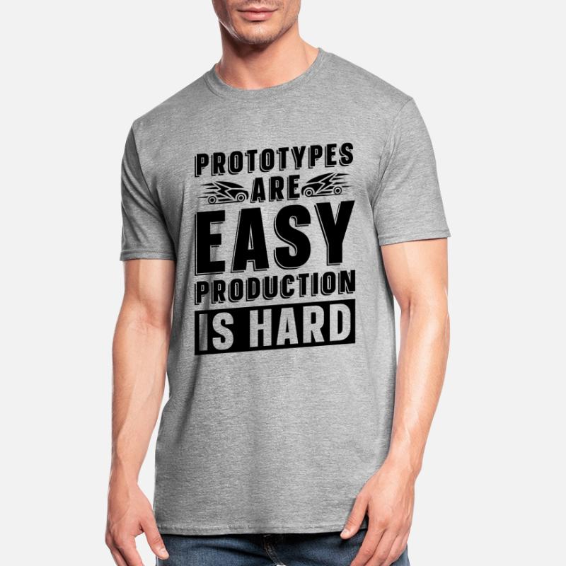 Prototypes Are Easy Programmer Engineer Robotics Unisex Polycotton T-Shirt