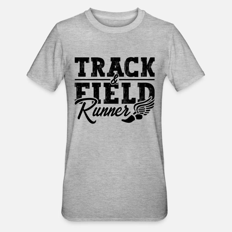 Course d’athlétisme Sprint Sprinter - T-shirt polycoton Unisexe - gris chiné