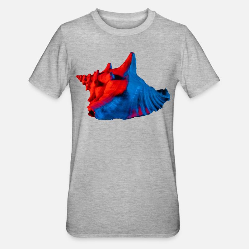 Pop Art Shell - Unisex Polycotton T-Shirt - heather grey