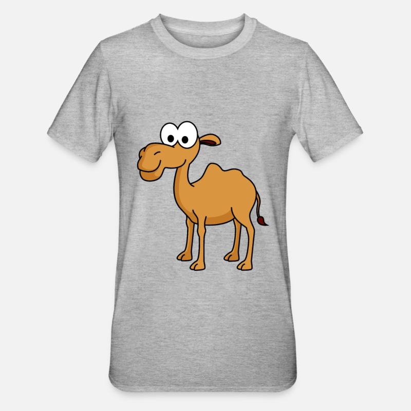 Camel Comic - Unisex Polycotton T-Shirt - heather grey