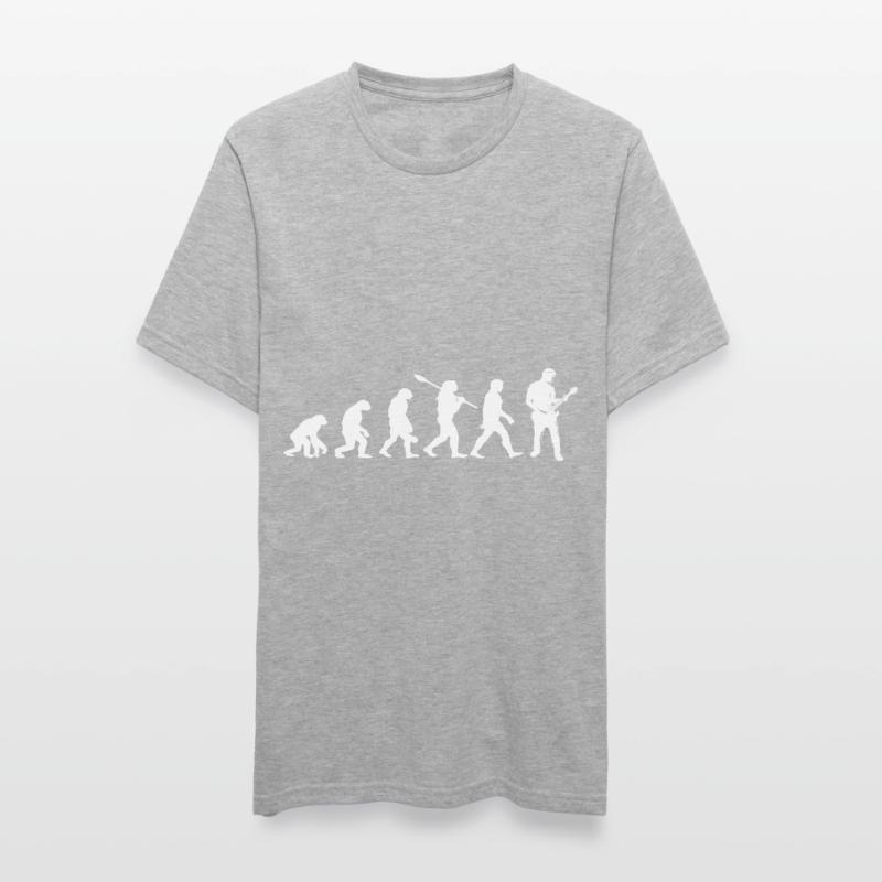 evolution guitariste T-shirt polycoton Unisexe