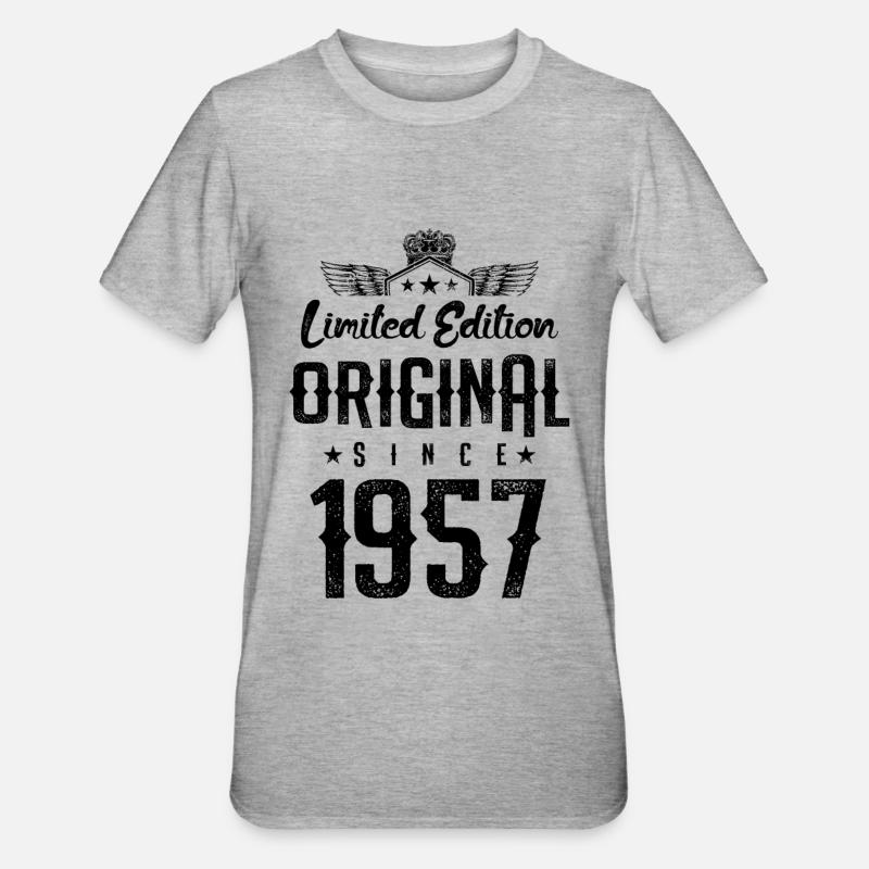 Édition limitée 1957 - T-shirt polycoton Unisexe - gris chiné