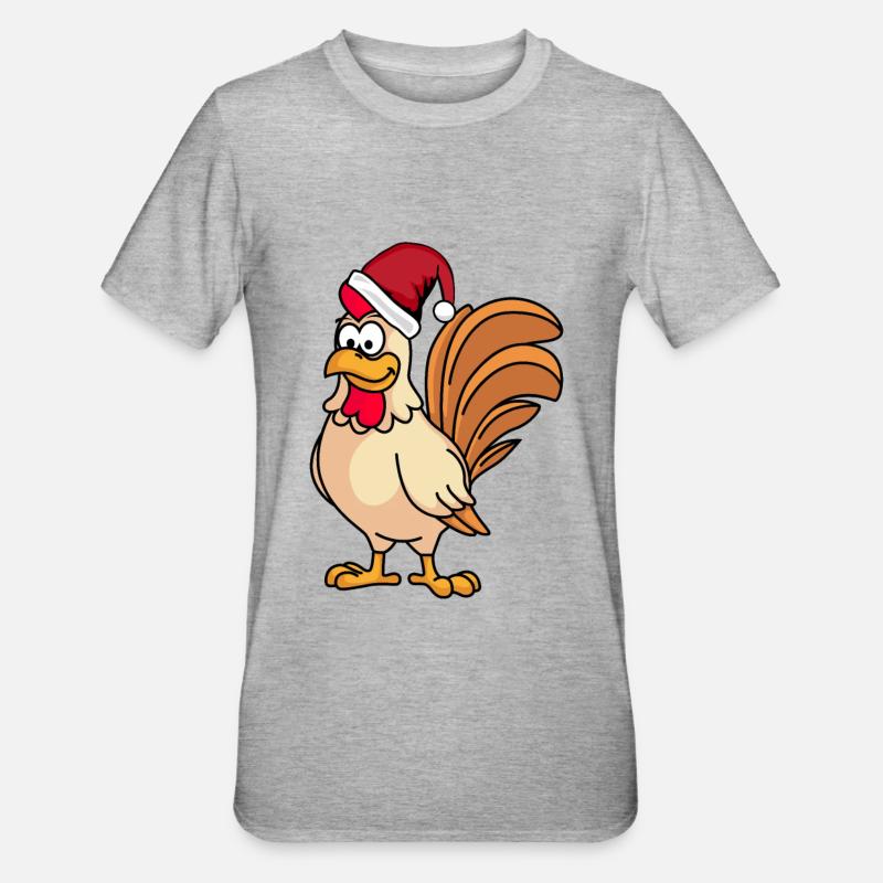 Hahn Comic Christmas - T-shirt polycoton Unisexe - gris chiné