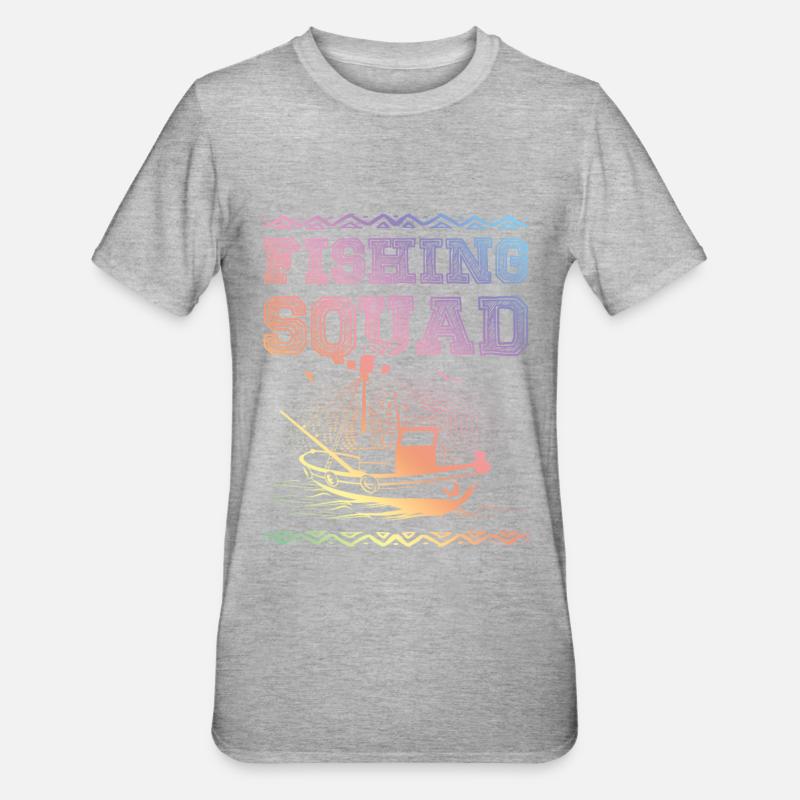 Escouade de pêche - T-shirt polycoton Unisexe - gris chiné